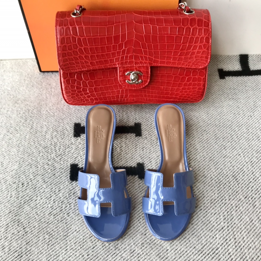 에르메스 올수공 오아시스 슬리퍼 샌들 페이던트 20